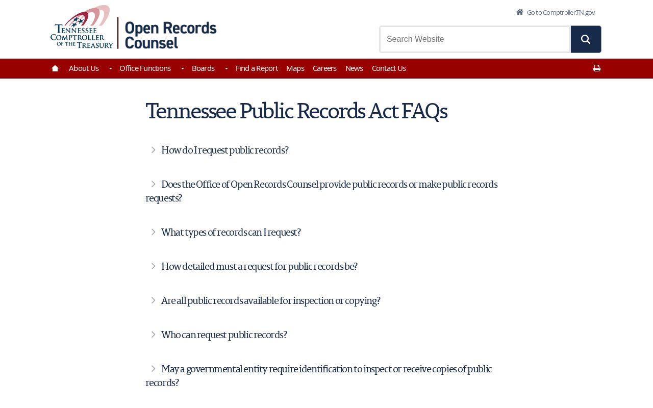 Tennessee public records guidance for Overton County booking requests